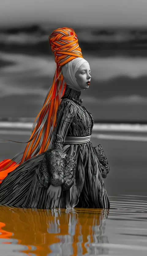 Bretonne se met a leau - Breton Woman Wading -  - Wondermint